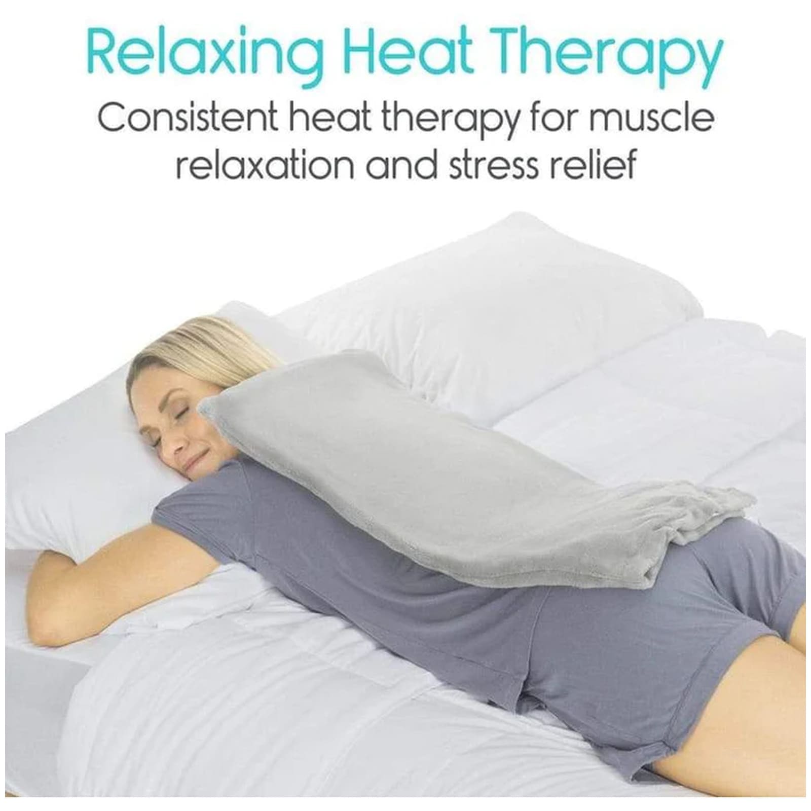Vive Heating Pad with Digital Controller and Microplush Cover