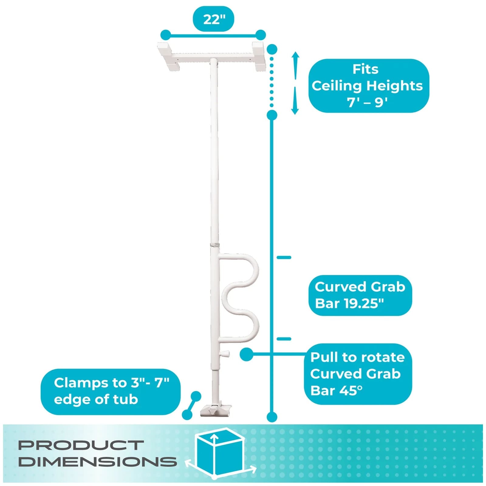 Stander Wonder Bathtub Pole