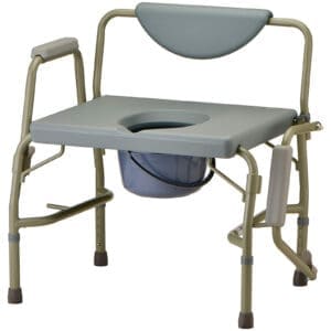 Heavy Duty Drop-Arm Commode
