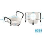 TOILET RISER 5INCH ARMS 1