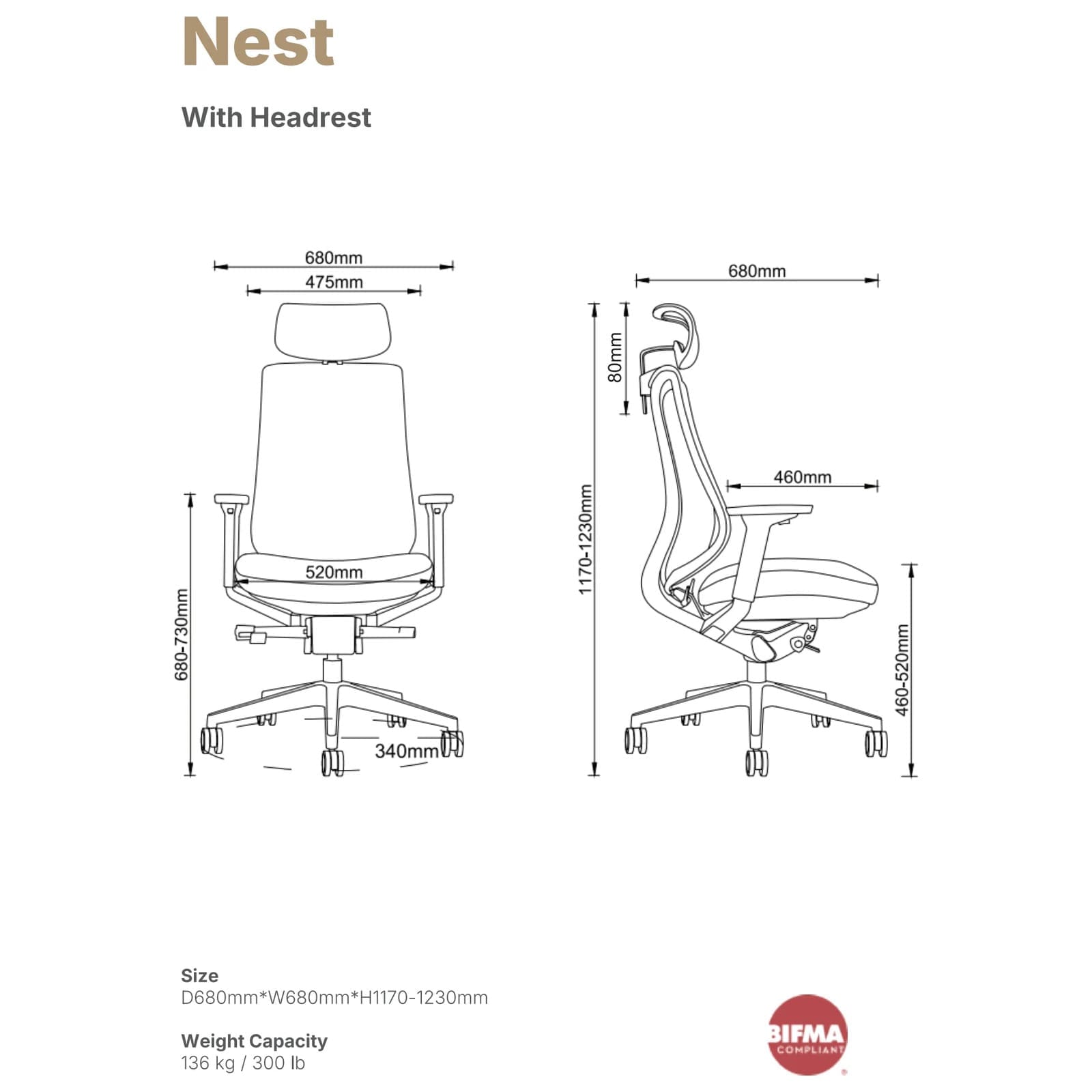 Hinomi Nest Ergonomic Office Chair