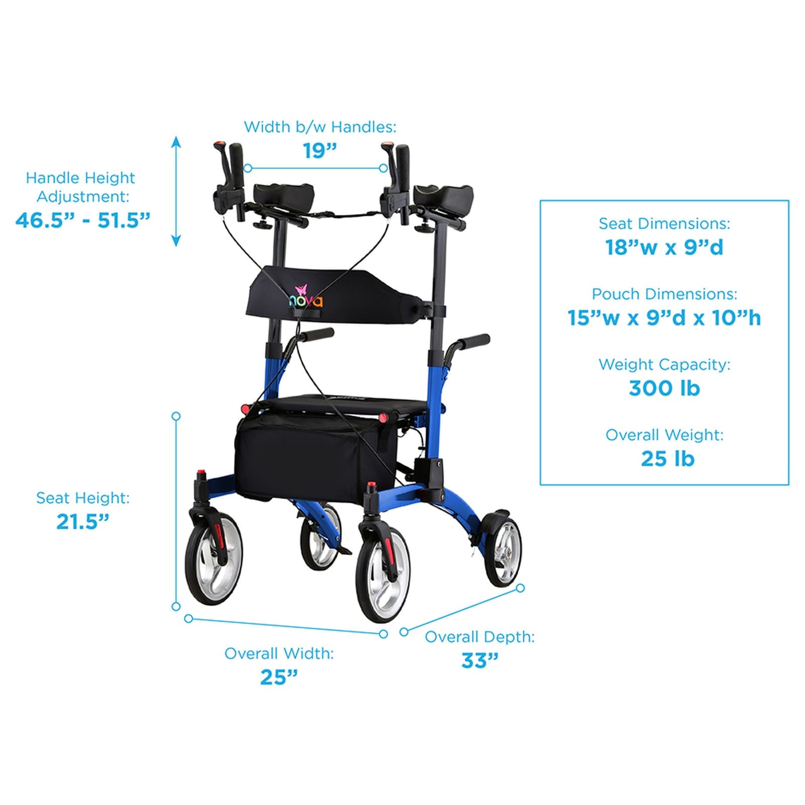 NOVA Dragon Rise UP Rollator